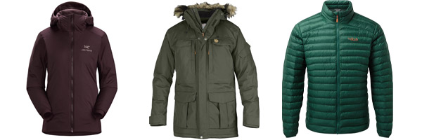 collection of synthetic jackets